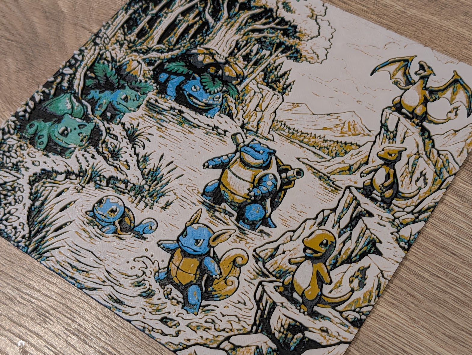 Kanto Region Pokemon Hueforge & Frame - 1