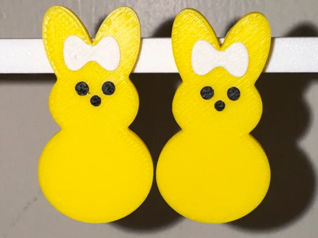 Peep Bunny Earrings for Posts or Hooks
