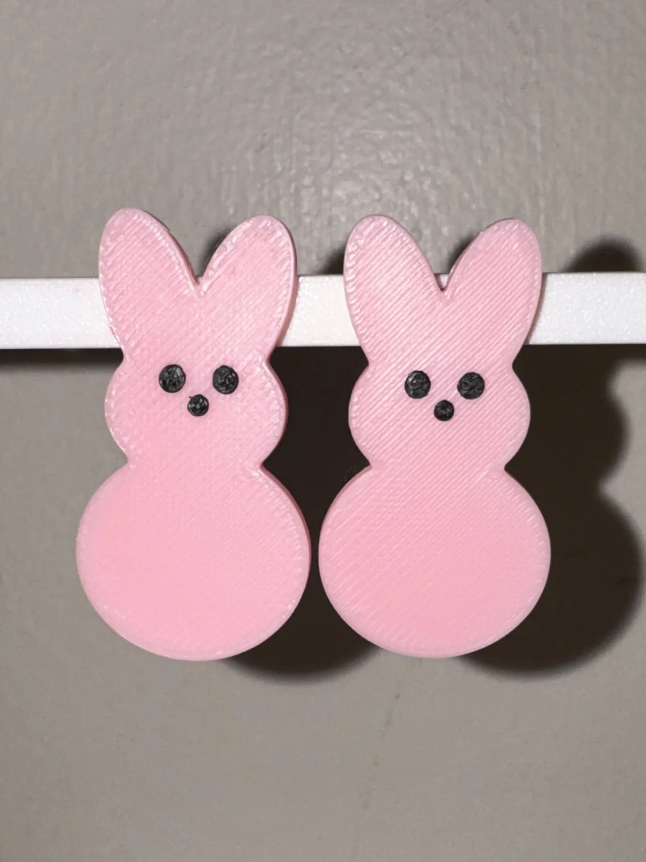 Peep Bunny Earrings for Posts or Hooks view 3