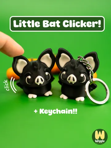 Llavero: Little Bat Clicker Keychain - Halloween Fidget Toy — vista de referencia 2