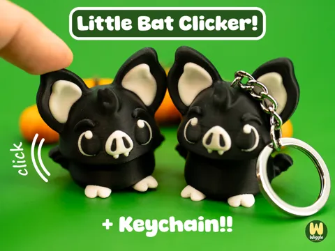 Llavero: Little Bat Clicker Keychain - Halloween Fidget Toy — referencia de MakerWorld