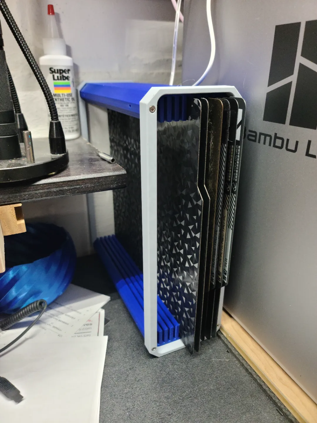 10 pc Build Plate Rack - Bambu X1/P1 view 2