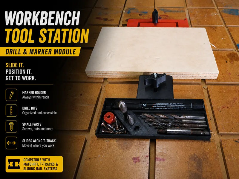 Workbench Tool Station – Drill & Marker Module