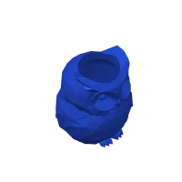 Pot à crayons hibou low poly — photo 3