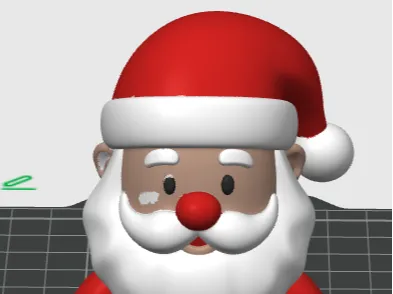 Niedlicher kleiner Santa sucht dringend neue Farbe