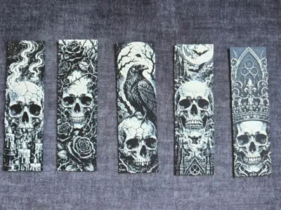 Memento Mori Bookmark Set