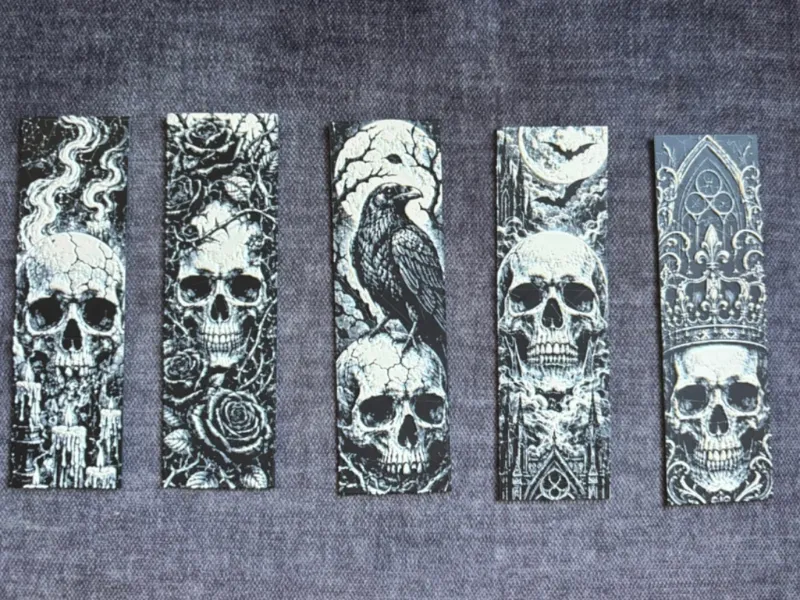 Memento Mori Bookmark Set