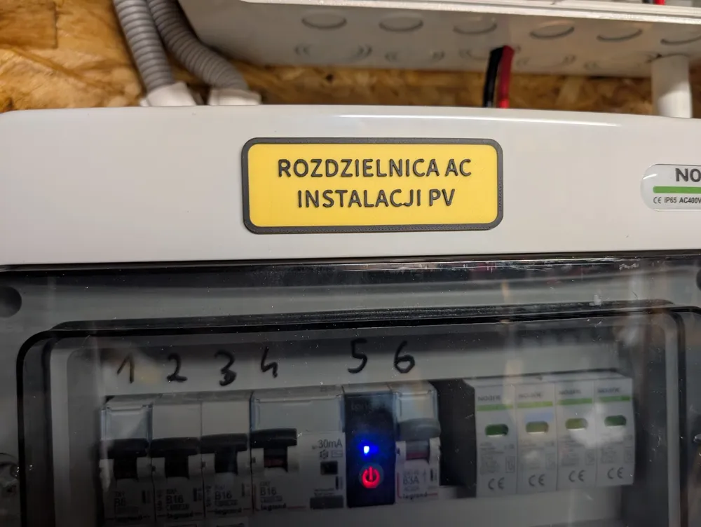 Sign PV AC switchboard by Crumb - MakerWorld