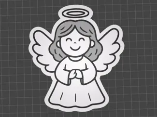 Happy Angel Keychain Christmas