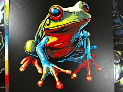 "Sink Trap" Colorful Frog HueForge