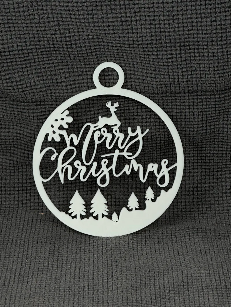 Merry Christmas tree ornament