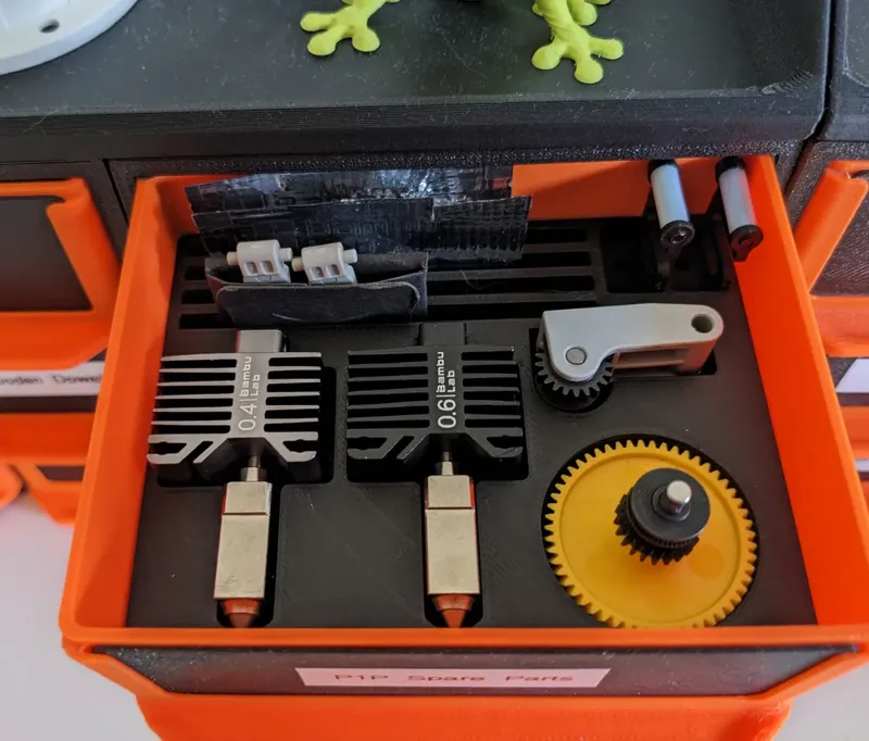 Bambu Lab Spare Parts Tray for Modular Shelving System
