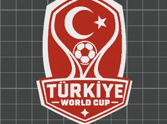 Türkiye World Cup Fan Keychain