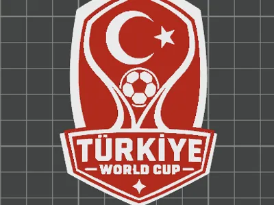 Türkiye World Cup Fan Keychain