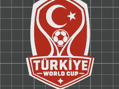 Türkiye World Cup Fan Keychain