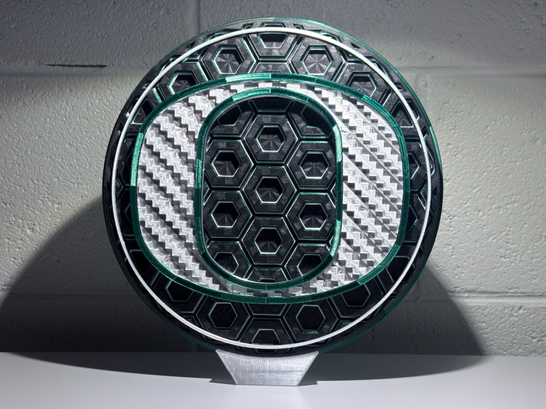 Oregon Dimensional Mosaic - Carbon Fiber Edition