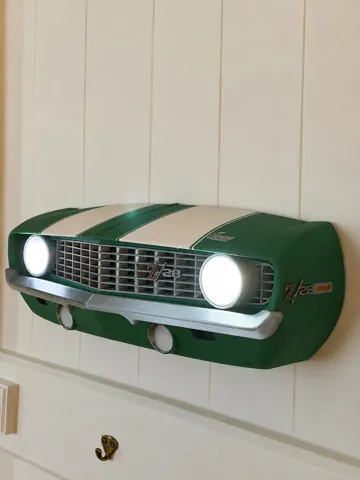 Modelo para impresión 3D: 1969 Muscle car front-end — vista de referencia 2