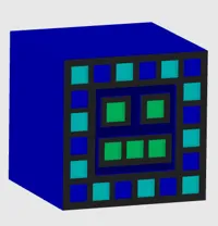 Multicolour 3D Print 0.4mm layer, 2 walls, 15% infill