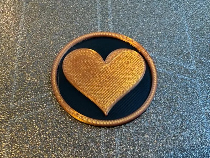 Coin with heart