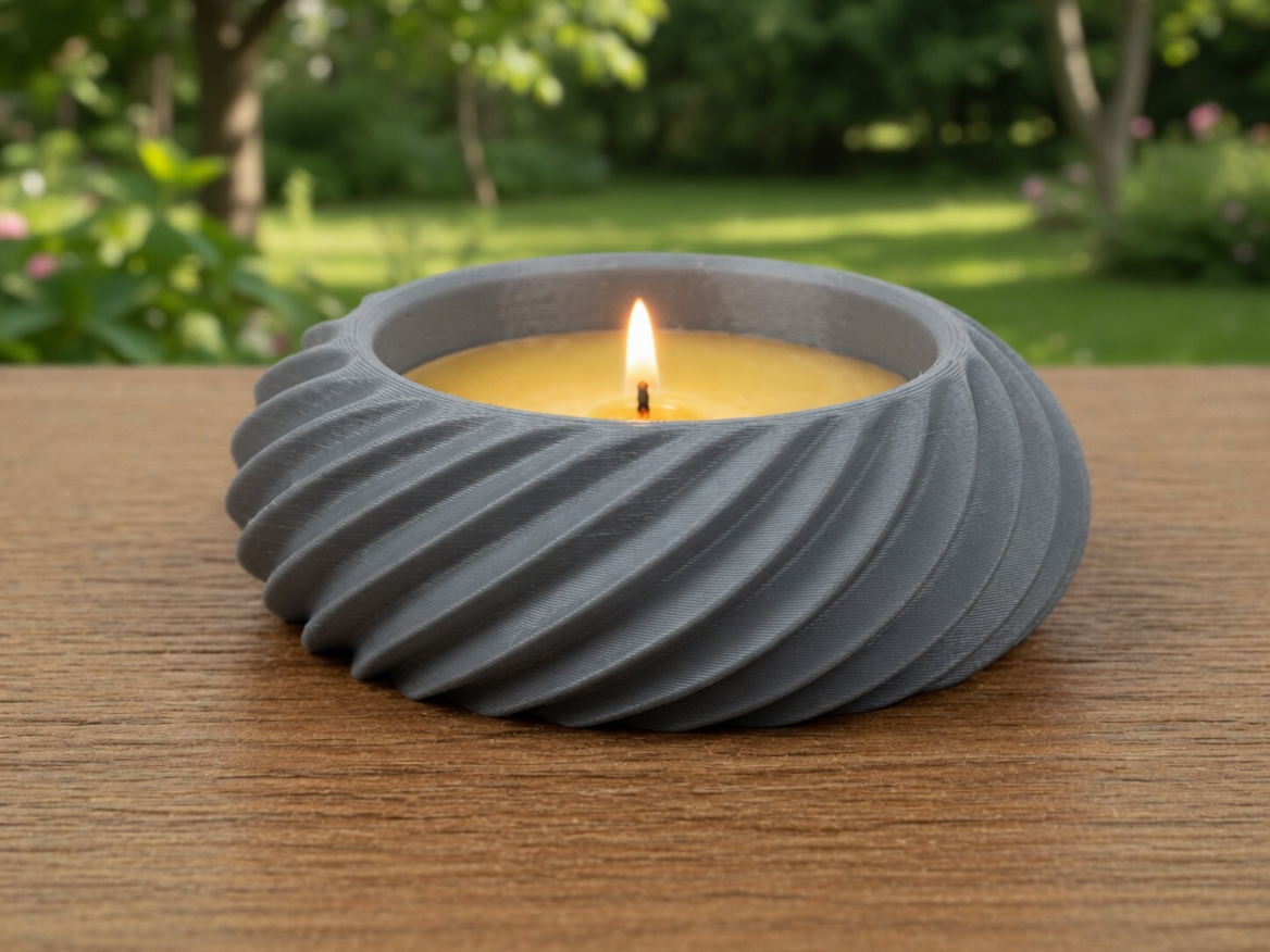Twisted Spiral Tealight Holder