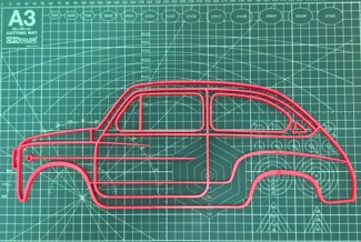 Seat 600 contour wall art