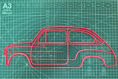 Seat 600 contour wall art