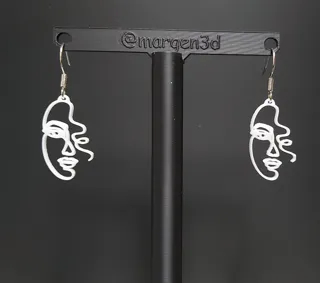 earring face v1/ pendiente cara v1