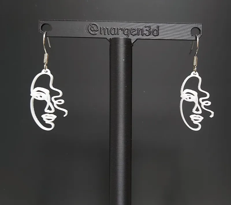 earring face v1/ pendiente cara v1