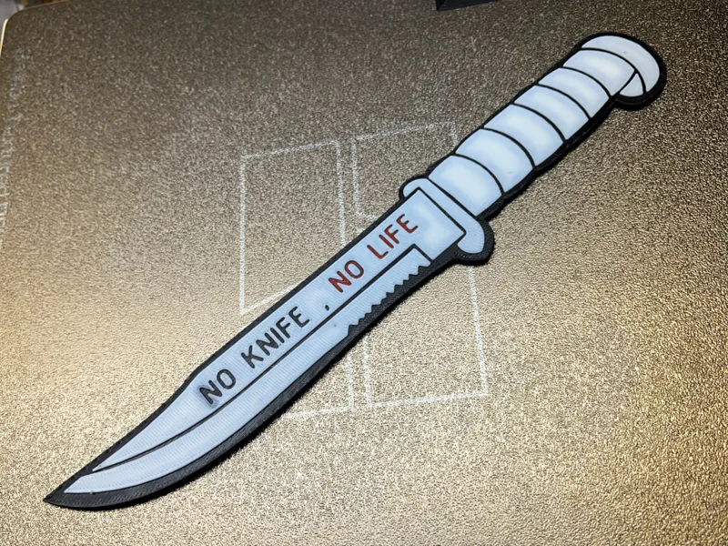 No Knife No Life Morale Magnet