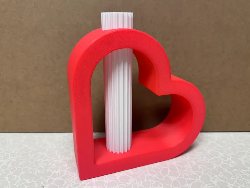 Herz Vase Rose Valentinstag