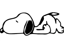 sleeping snoopy keychain 