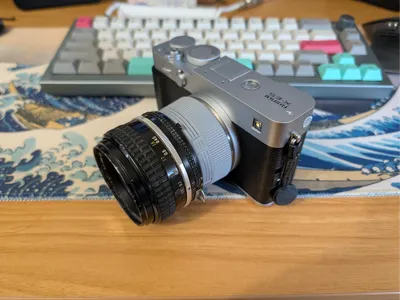 Nikon F-mount lens to Fujifilm X-mount body