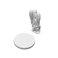 Ange commémoratif avec socle — photo 3