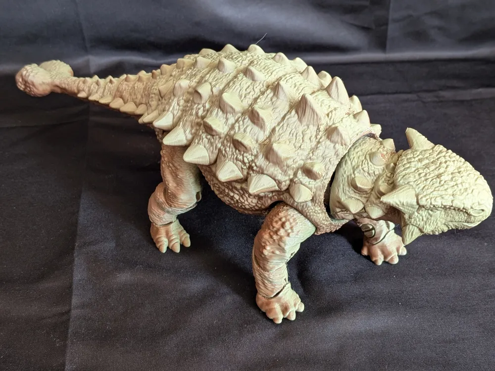 Jointed Ankylosaurus - Free 3D Print Model - MakerWorld