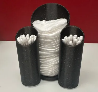 Cotton pad and cotton swab dispenser