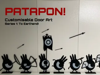 Customisable Patapons! Desk, Wall and Door Art