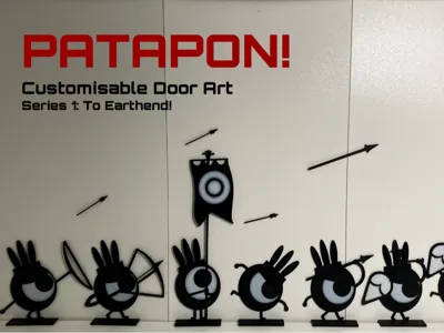 Customisable Patapons! Desk, Wall and Door Art