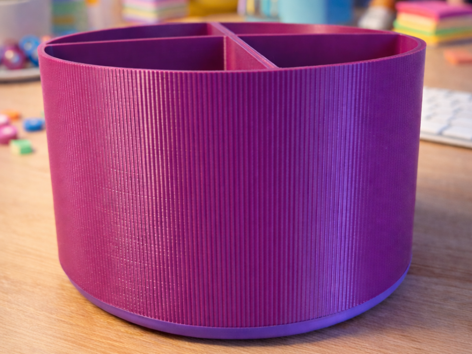 Desk Organizer - Make Up / Pencil Case (Rounded)