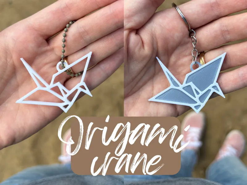 Origami paper crane (wedding favor / gift)