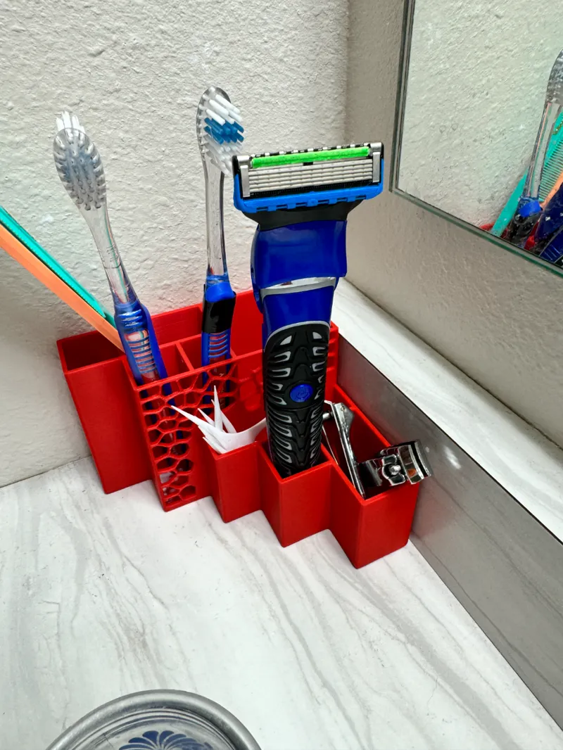 Desk/bathroom holder