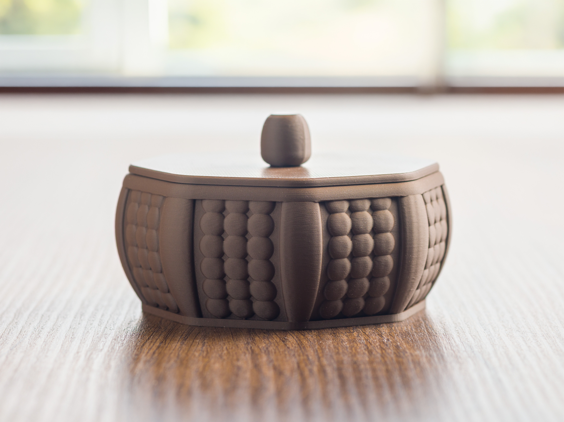 Octagonal jewelry box