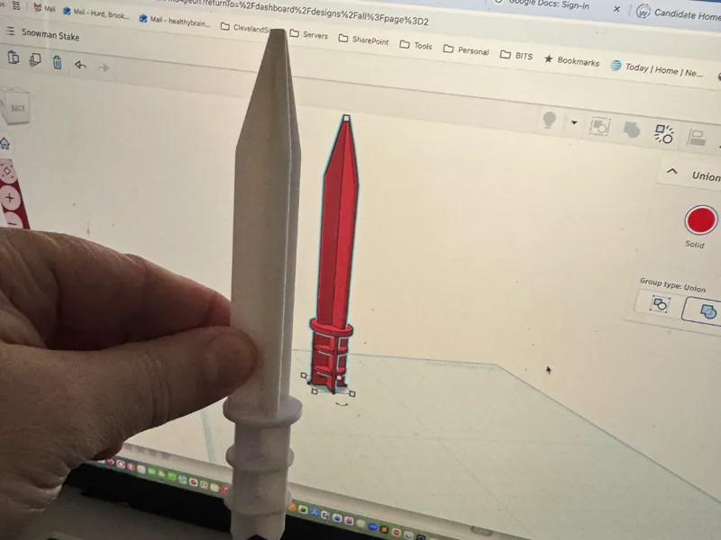 Snowman and Candy Cane Stake Replacement