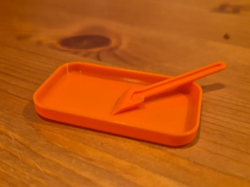 Epoxy Glue Mixing Tray & Spatula - only 2.5g
