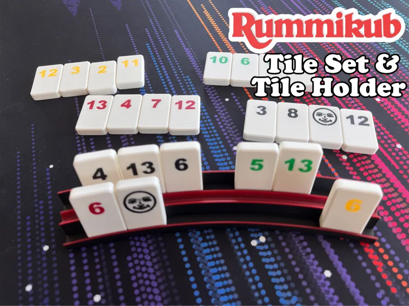 Rummikub Tile Set with Holder