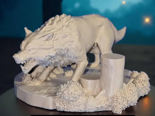 Figurine loup pour jeu de rôle