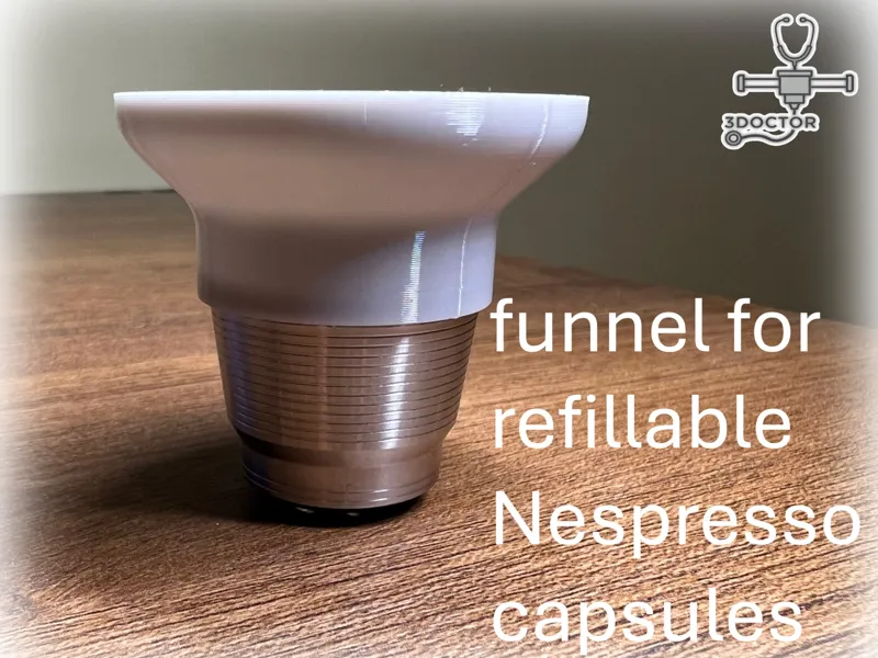 Embudo para capsulas rellenables Nespresso