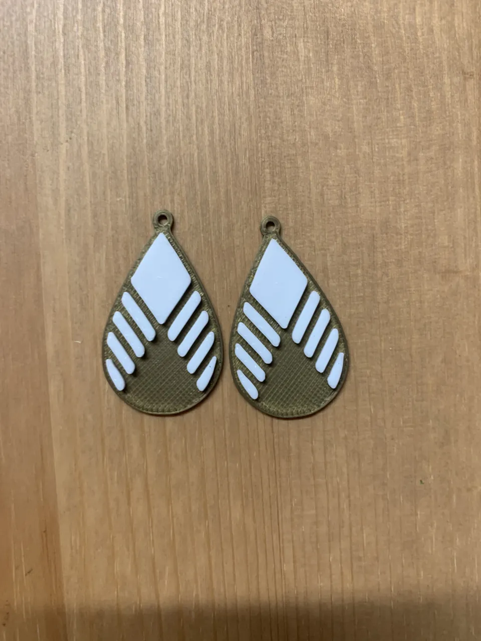 Gold Earrings view 2