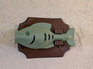 giant brick style fish "Billy Bass" wall decor
