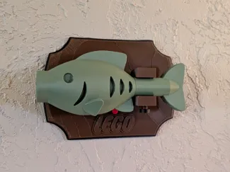 giant brick style fish "Billy Bass" wall decor