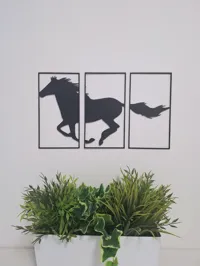 Sculpture murale de cheval — photo 2